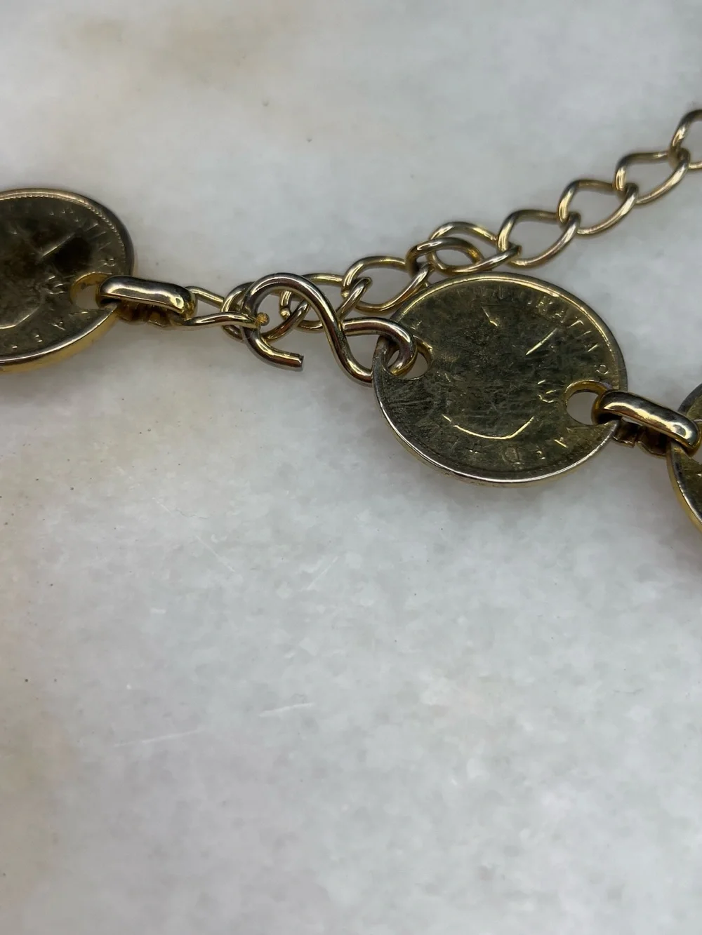 1980s Vintage Coin Belt